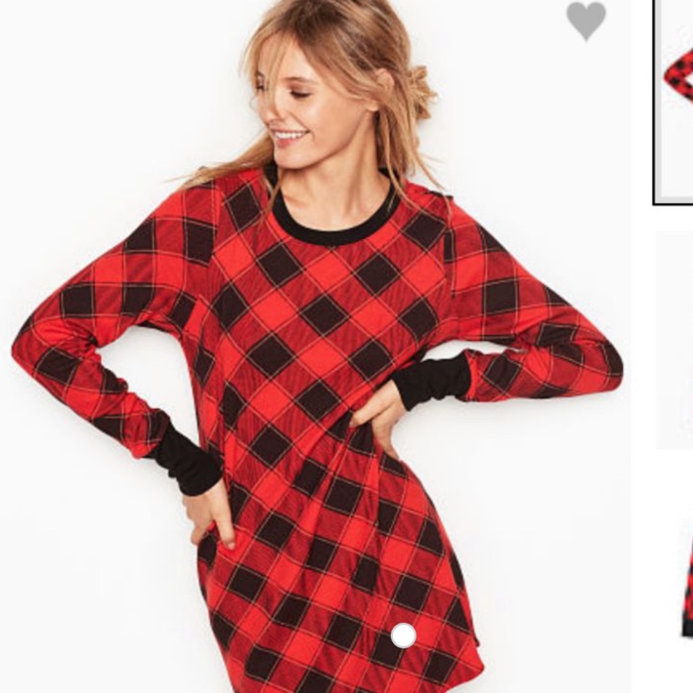 Victoria’s Secret plaid red night dress